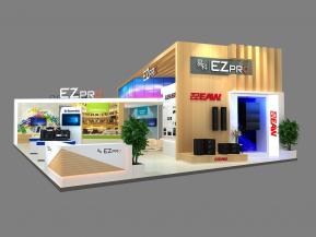 EZPRO电子安防展台效果图