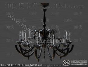 欧式吊灯模型