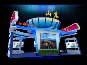山东政府展台模型