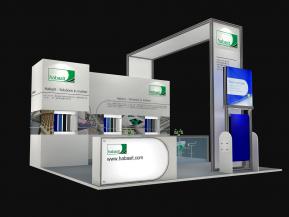 哈勃司型材展台