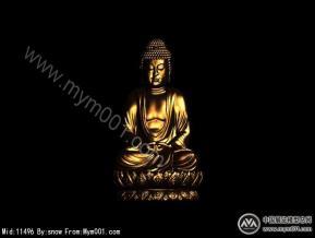 经典的佛像3D模型