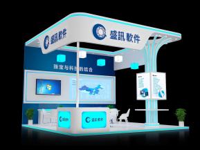 盛讯软件展台模型