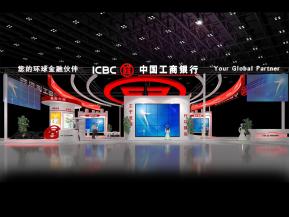 工商银行展台模型