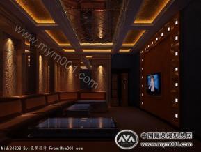 KTV室内设计模型效果图