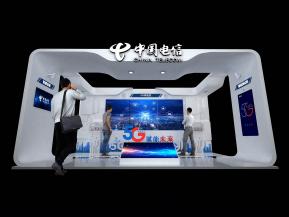 中国电信通讯展览展示展台模型