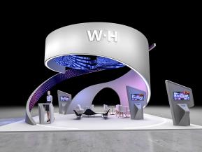 WH科技展台模型